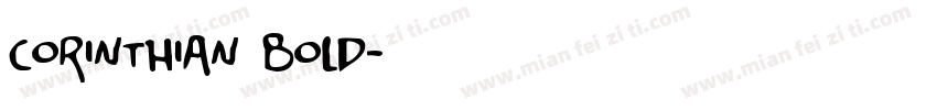 corinthian bold字体转换